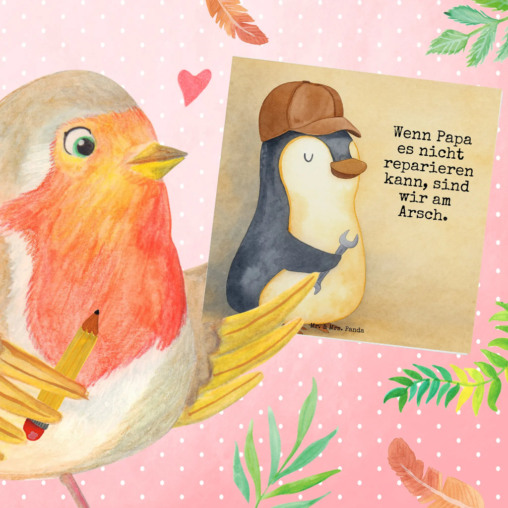 Deluxe Card If Daddy can't fix it, we're screwed. Design Karte, Grußkarte, Klappkarte, Einladungskarte, Glückwunschkarte, Hochzeitskarte, Geburtstagskarte, Hochwertige Grußkarte, Hochwertige Klappkarte, Familie, Vatertag, Muttertag, Bruder, Schwester, Mama, Papa, Oma, Opa, Vater, Geschenk Papa, Bester Papa der Welt