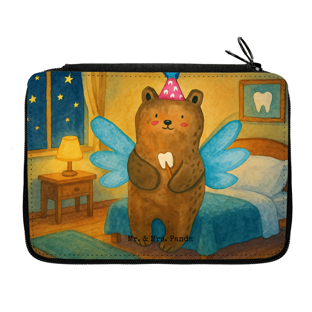 Leather folder bear tooth fairy Design Federmappe, Stiftetasche, Stifte Etui, Schule, Einschulung, Geschenk, Kind, Schüler, Schülerin, Stifterolle, Federmäppchen, Motiv, Grundschule, Federmäppchen bedruckt, Büro Stifte Etui, Bestückte Federmappe, Kinder Federmappe, Federmappe Einschulung, Bär, Teddy, Teddybär, Zahnfee, Fee, Milchzahn, Erster Zahn