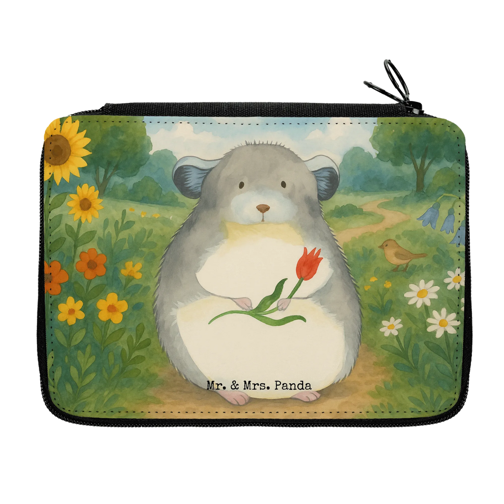 Federmappe Chinchilla Blume Design Stifterolle, Kinder Federmappe, Schüler, Einschulung, Stifte Etui, Federmappe Einschulung, Geschenk, Federmappe, Motiv, Kind, Stiftetasche, Bestückte Federmappe, Büro Stifte Etui, Federmäppchen, Schule, Schülerin, Grundschule, Federmäppchen bedruckt, Tiermotive, Gute Laune, lustige Sprüche, Tiere, Kummer, traurig sein, Chinchilla, Liebeskummer, Büro, Büroalltag, Chinchillas, Depressionen, Chaos, Glücklichsein