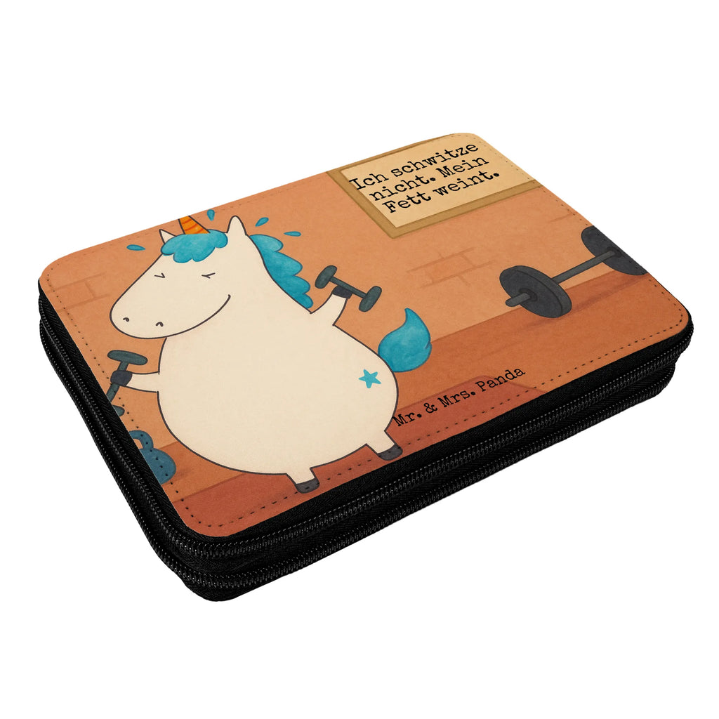 Federmappe Einhorn Fitness Design Federmappe, Stiftetasche, Stifte Etui, Schule, Einschulung, Geschenk, Kind, Schüler, Schülerin, Stifterolle, Federmäppchen, Motiv, Grundschule, Federmäppchen bedruckt, Büro Stifte Etui, Bestückte Federmappe, Kinder Federmappe, Federmappe Einschulung, Einhorn, Einhörner, Einhorn Deko, Unicorn, Gym, Fitness, Fitnessstudio, Diät, Abnehmen, Sport, Pumpen, Geräte, Sixpack