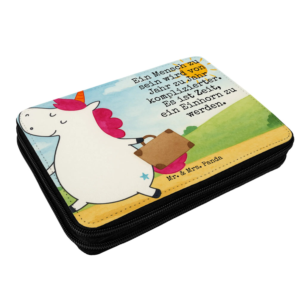 Federmappe Einhorn Koffer Design Federmappe, Stiftetasche, Stifte Etui, Schule, Einschulung, Geschenk, Kind, Schüler, Schülerin, Stifterolle, Federmäppchen, Motiv, Grundschule, Federmäppchen bedruckt, Büro Stifte Etui, Bestückte Federmappe, Kinder Federmappe, Federmappe Einschulung, Einhorn, Einhörner, Einhorn Deko, Unicorn, unicorn, Koffer, Verreisen, Reise, Gepäck, Abenteuer, Erwachsen, albern, Spaß, lustig, witzig