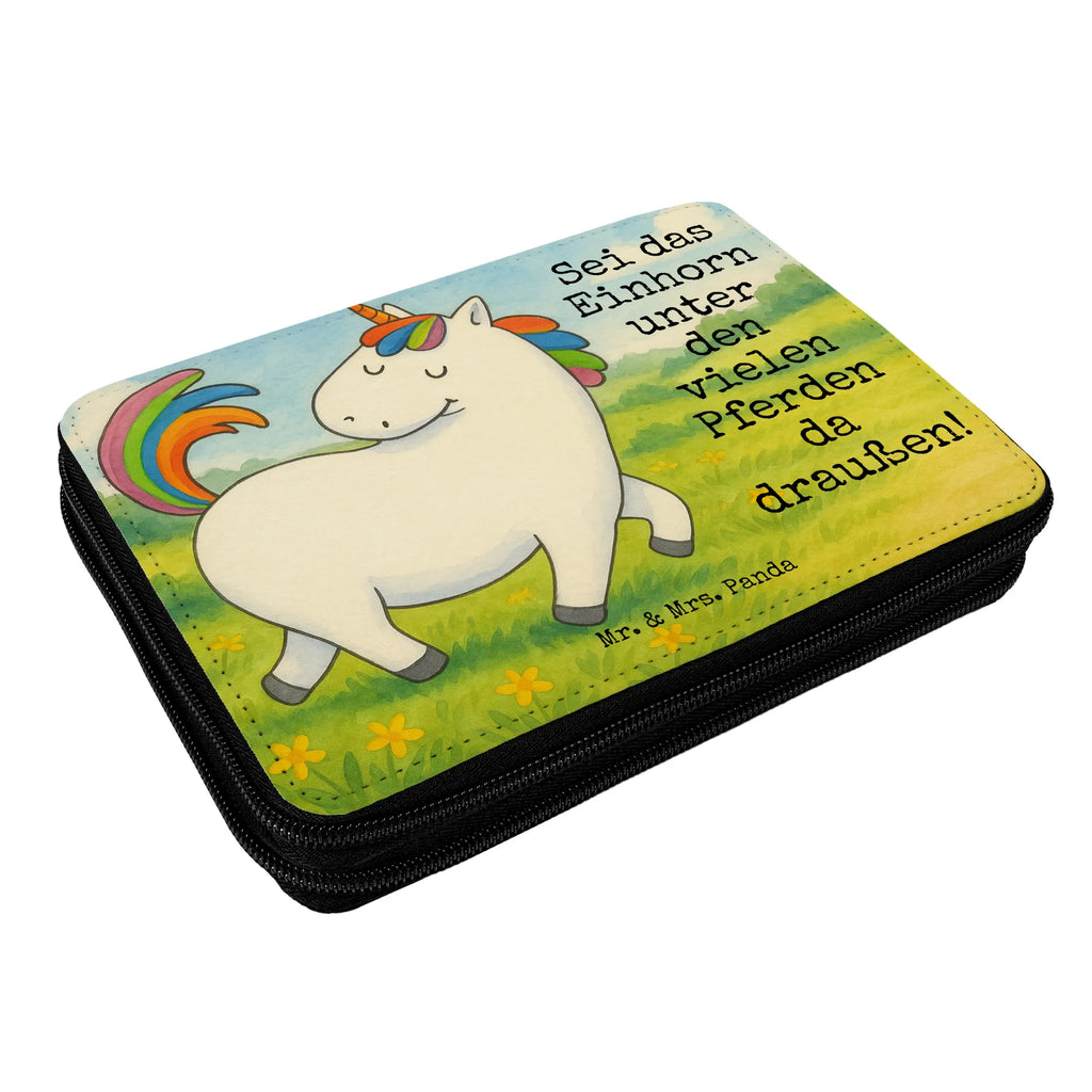 Federmappe Einhorn Stolzieren Design Federmappe, Stiftetasche, Stifte Etui, Schule, Einschulung, Geschenk, Kind, Schüler, Schülerin, Stifterolle, Federmäppchen, Motiv, Grundschule, Federmäppchen bedruckt, Büro Stifte Etui, Bestückte Federmappe, Kinder Federmappe, Federmappe Einschulung, Einhorn, Einhörner, Einhorn Deko, Unicorn, stolz, anders, bunt, Pferd, Reiter, Reiten, Freundin