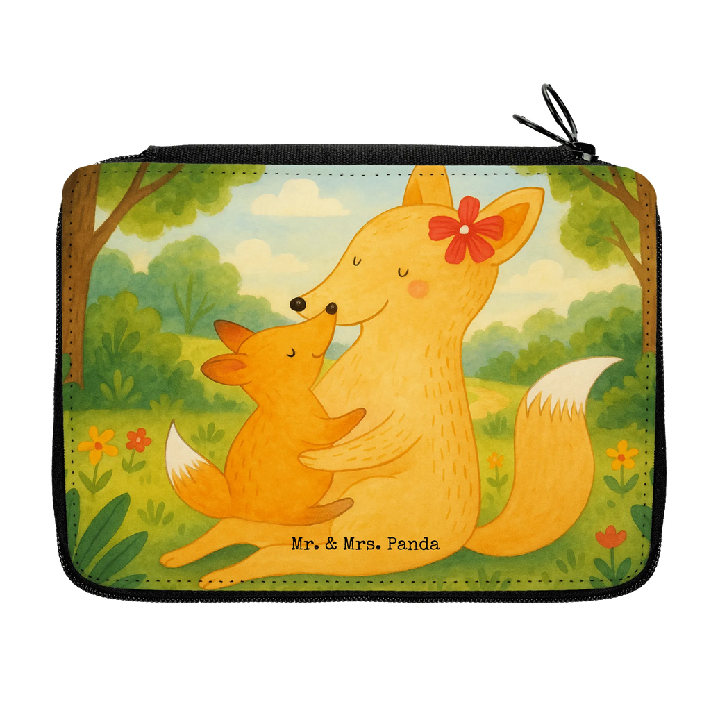Leather folder Fox mummy Design Kinder Federmappe, Federmappe Einschulung, Geschenk, Schüler, Bestückte Federmappe, Federmäppchen bedruckt, Federmäppchen, Federmappe, Schülerin, Schule, Stifte Etui, Stifterolle, Kind, Grundschule, Einschulung, Stiftetasche, Büro Stifte Etui, Motiv, Familie, Vatertag, Muttertag, Bruder, Schwester, Mama, Papa, Oma, Opa, Tochter, Mutter, Beste Tochter, Lieblingstochter