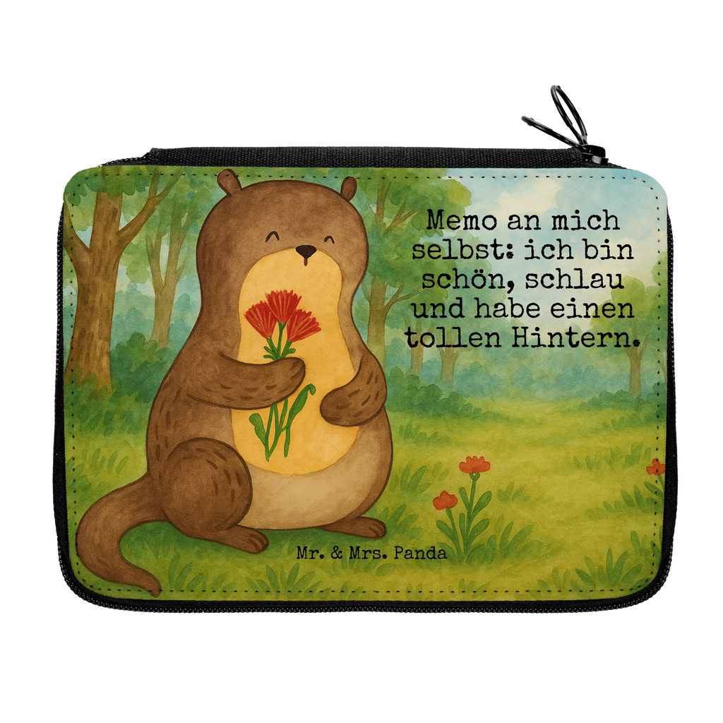 Leather folder otter Bunch of flowers Design Federmäppchen, Einschulung, Federmäppchen bedruckt, Bestückte Federmappe, Stiftetasche, Federmappe Einschulung, Stifterolle, Kinder Federmappe, Motiv, Schülerin, Schule, Federmappe, Grundschule, Geschenk, Kind, Schüler, Stifte Etui, Büro Stifte Etui, Otter, Fischotter, Seeotter, Otter Seeotter See Otter