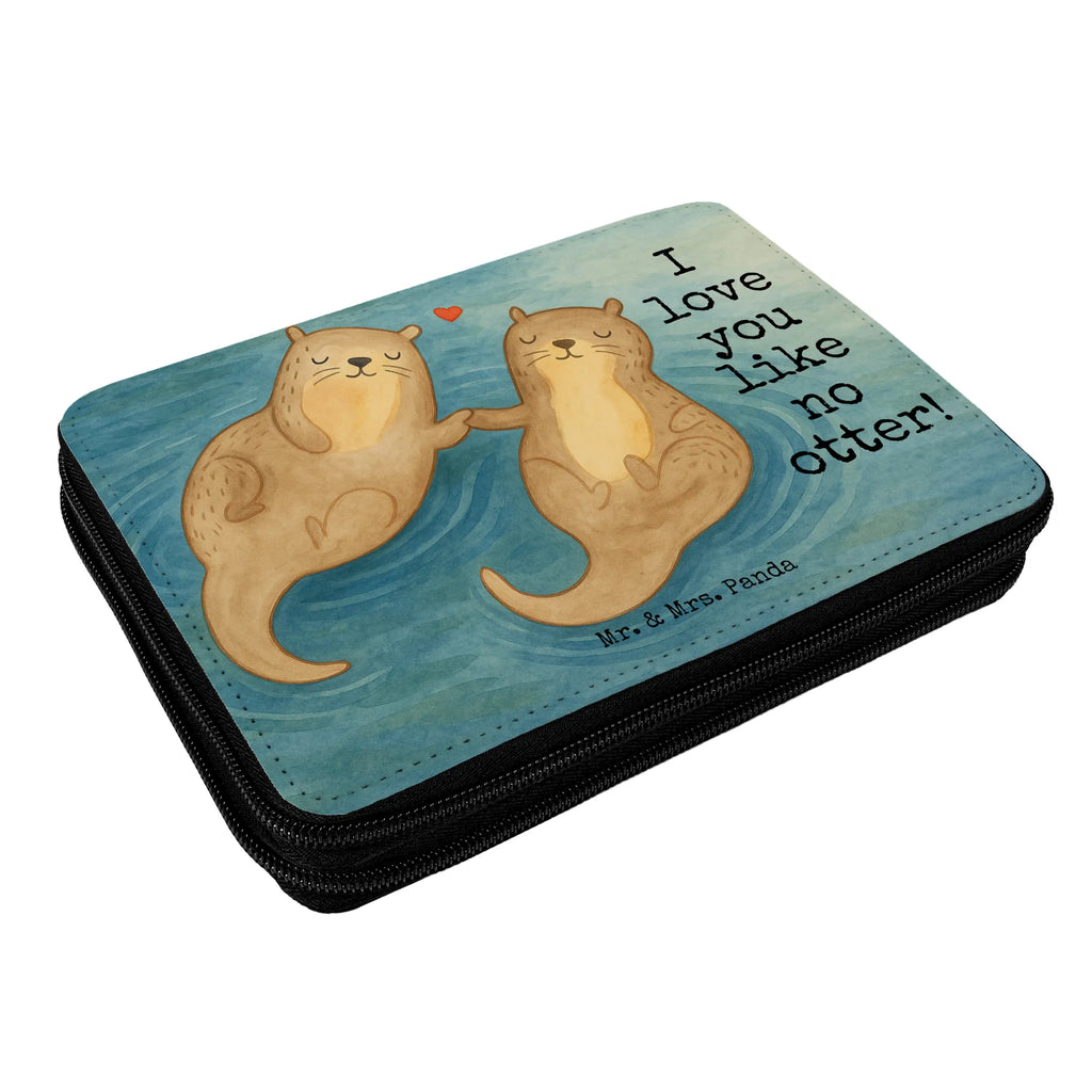 Leather folder otter holding hands Design Federmappe, Stiftetasche, Stifte Etui, Schule, Einschulung, Geschenk, Kind, Schüler, Schülerin, Stifterolle, Federmäppchen, Motiv, Grundschule, Federmäppchen bedruckt, Büro Stifte Etui, Bestückte Federmappe, Kinder Federmappe, Federmappe Einschulung, Otter, Fischotter, Seeotter, Otter Seeotter See Otter