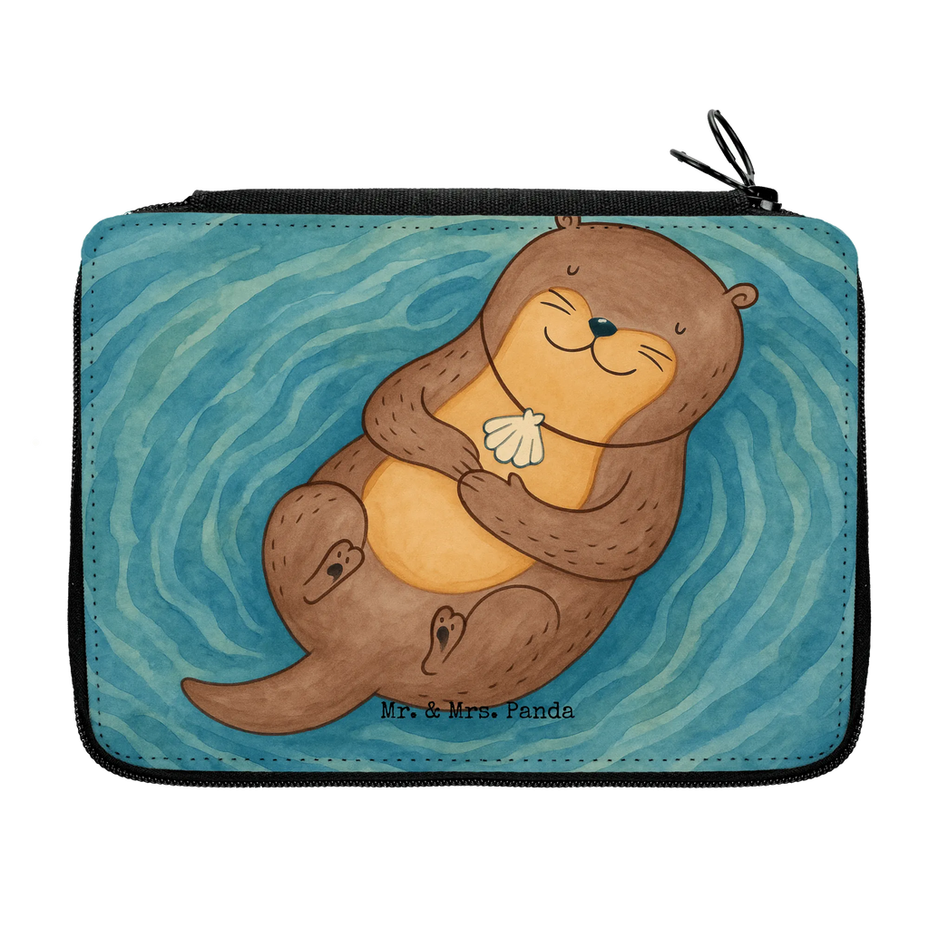 Piórnik wydra muszla Design Federmappe, Stiftetasche, Stifte Etui, Schule, Einschulung, Geschenk, Kind, Schüler, Schülerin, Stifterolle, Federmäppchen, Motiv, Grundschule, Federmäppchen bedruckt, Büro Stifte Etui, Bestückte Federmappe, Kinder Federmappe, Federmappe Einschulung, Otter, Fischotter, Seeotter, Otterliebe, grübeln, träumen, Motivation, Tagträumen, Büro