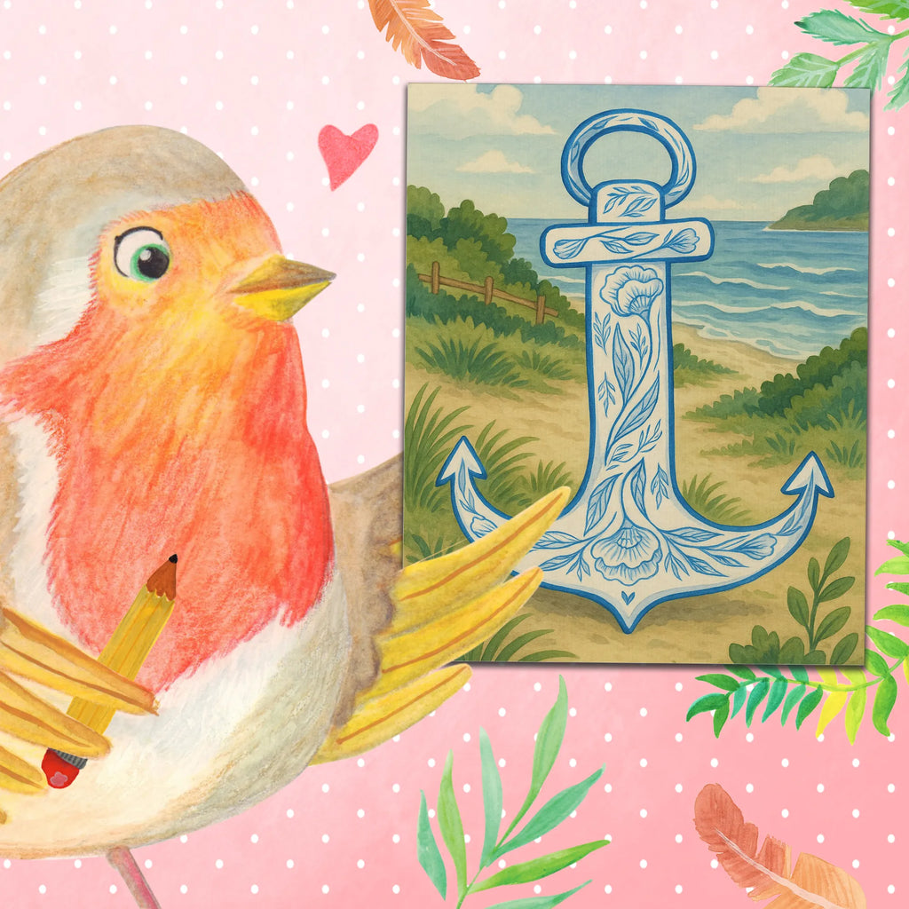 Malen nach Zahlen Anker Blau Design DIY, Kunstwerk, Malen nach Zahlen, Künstler, Malen, Ausmalbild, Baseln, Kreativität, Bastelidee, Tiermotive, Gute Laune, lustige Sprüche, Tiere