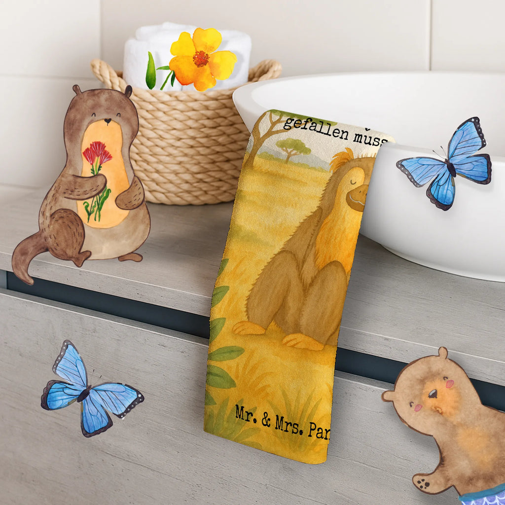 Guest towel Monkey Design Gästetuch, Reisehandtuch, Sport Handtuch, Frottier, Kinder Handtuch, Afrika, Wildtiere, Affe, Äffchen, Affen, Selbstliebe, Respekt, Motivation, Selbstachtung, Liebe, Selbstbewusstsein, Selfcare