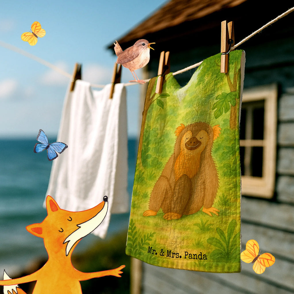 Guest towel Monkey Design Gästetuch, Reisehandtuch, Sport Handtuch, Frottier, Kinder Handtuch, Afrika, Wildtiere, Affe, Äffchen, Affen, Selbstliebe, Respekt, Motivation, Selbstachtung, Liebe, Selbstbewusstsein, Selfcare