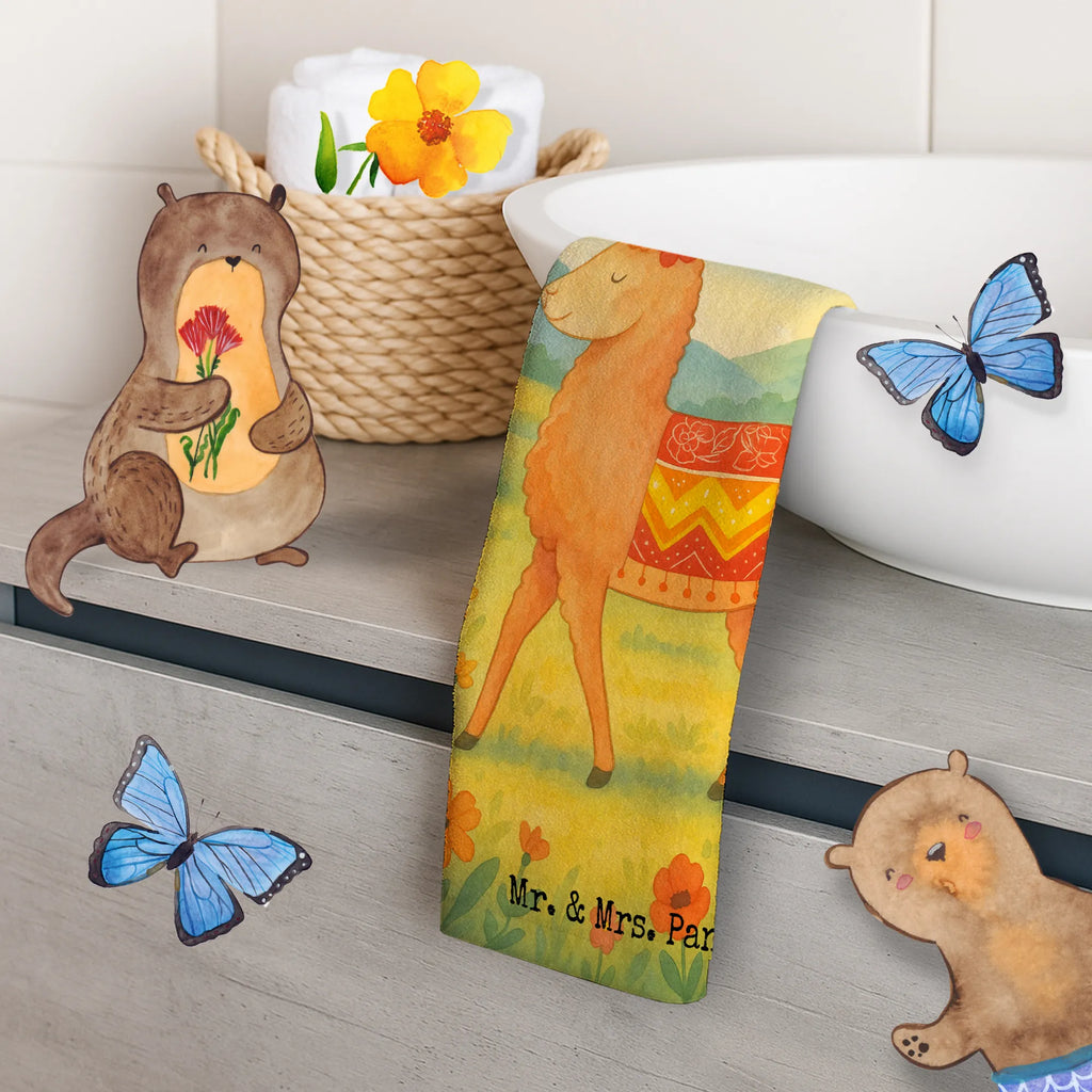 Ręcznik dla gości alpaka Dumny Design Gästetuch, Reisehandtuch, Sport Handtuch, Frottier, Kinder Handtuch, Alpaka, Lama