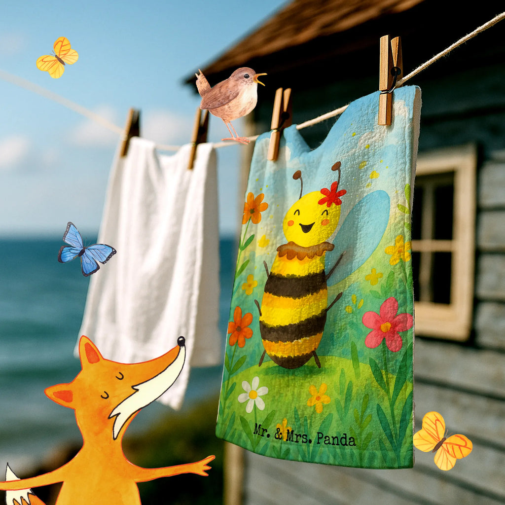 Gäste Handtuch Biene Happy Design Gästetuch, Reisehandtuch, Sport Handtuch, Frottier, Kinder Handtuch, Biene, Wespe, Hummel