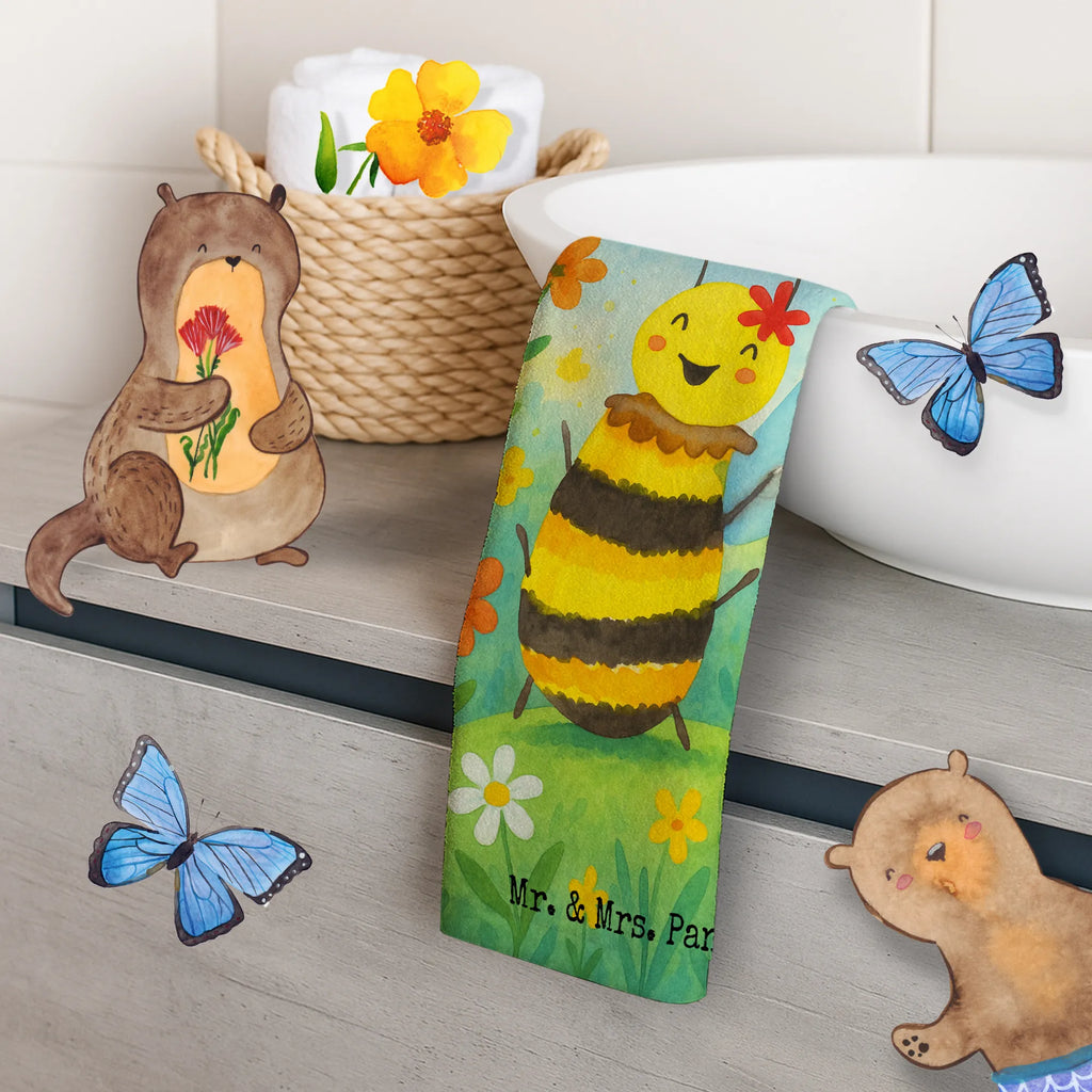 Gäste Handtuch Biene Happy Design Gästetuch, Reisehandtuch, Sport Handtuch, Frottier, Kinder Handtuch, Biene, Wespe, Hummel