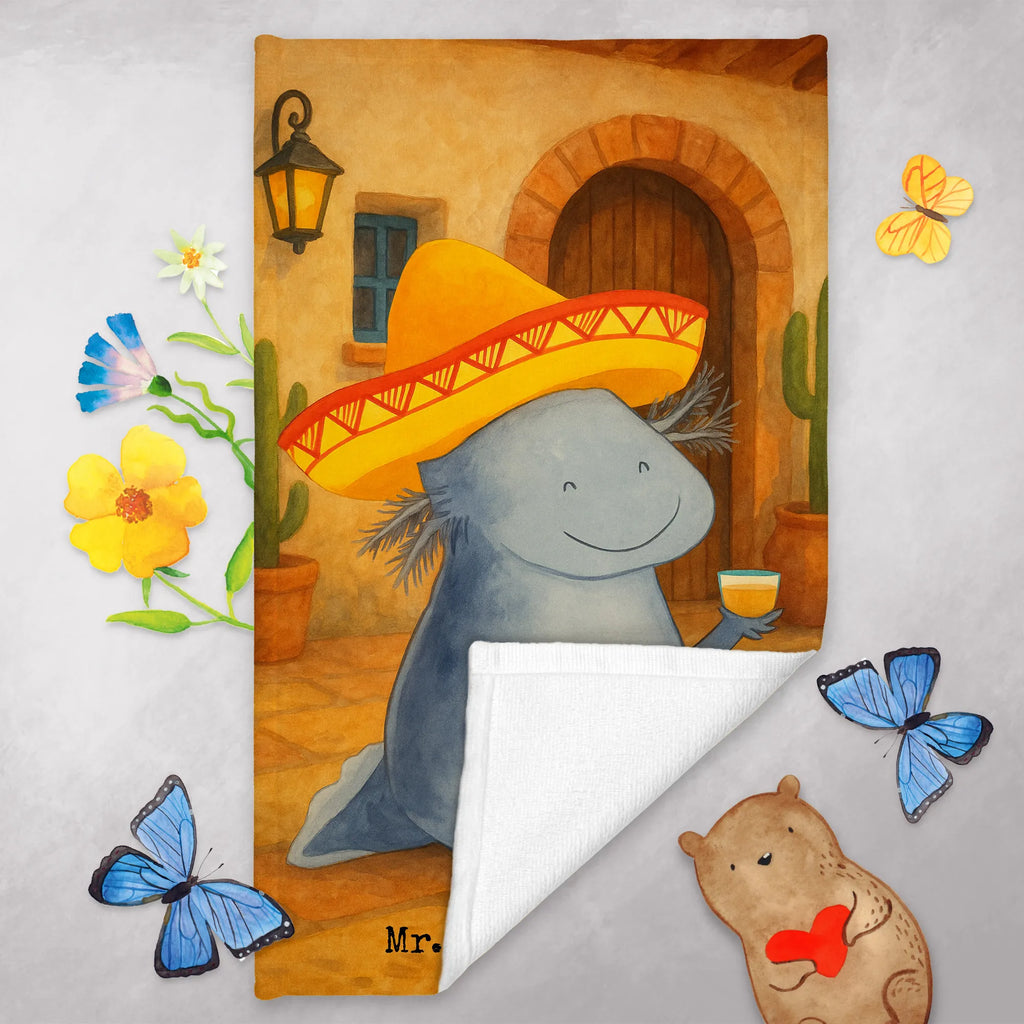 Guest towel axolotl tequila Design Gästetuch, Reisehandtuch, Sport Handtuch, Frottier, Kinder Handtuch, Axolotl, Molch, Mexico, Mexiko, Sombrero, Zitrone, Tequila, Motivation, Spruch, Schwanzlurch, Lurch, Lurche, Axolot, Feuerdrache, Feuersalamander