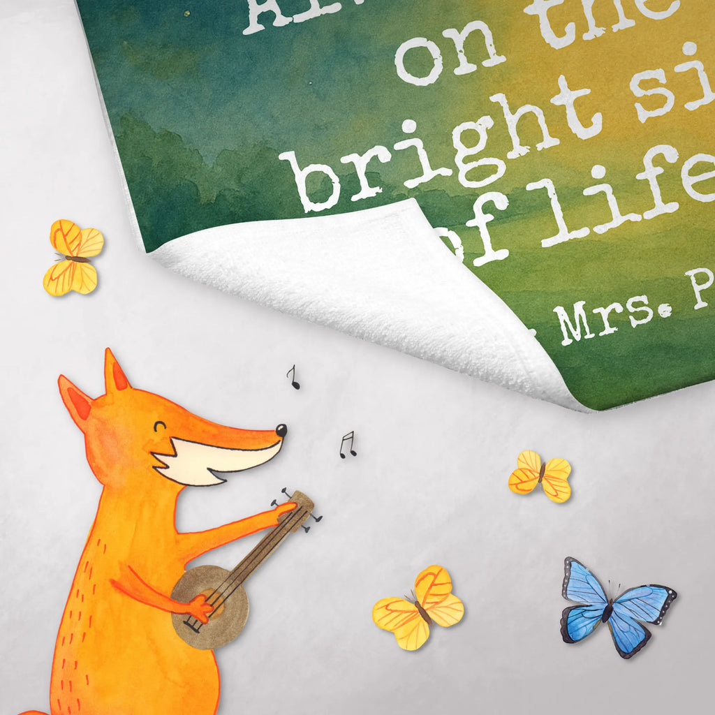 Gäste Handtuch Fuchs Sterne Design Gästetuch, Reisehandtuch, Sport Handtuch, Frottier, Kinder Handtuch, Fuchs, Füchse, tröstende Worte, Spruch positiv, Spruch schön, Romantik, Always Look on the Bright Side of Life