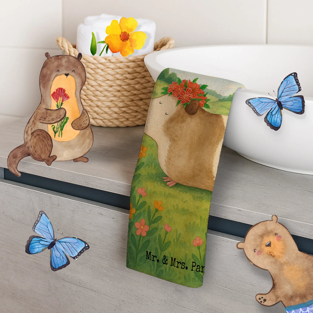 Guest towel Guinea pig wisdom Design Gästetuch, Reisehandtuch, Sport Handtuch, Frottier, Kinder Handtuch, Tiermotive, Gute Laune, lustige Sprüche, Tiere, Meerschweinchen, Meerie, Meeries, Wunder, Blumenkind, Realität, Spruch, Weisheit, Motivation, Wunderland