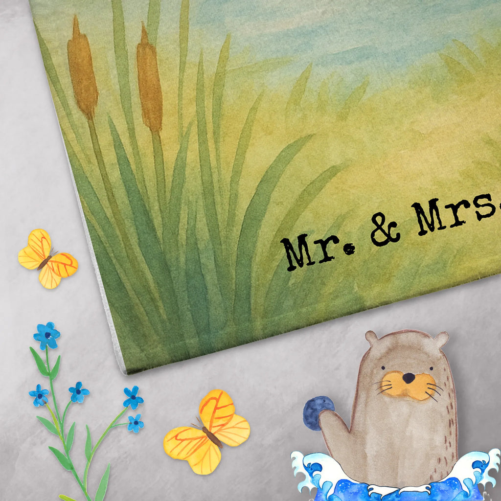 Ręcznik dla gości wydra trzymać się za ręce Design Gästetuch, Reisehandtuch, Sport Handtuch, Frottier, Kinder Handtuch, Otter, Fischotter, Seeotter, Otter Seeotter See Otter