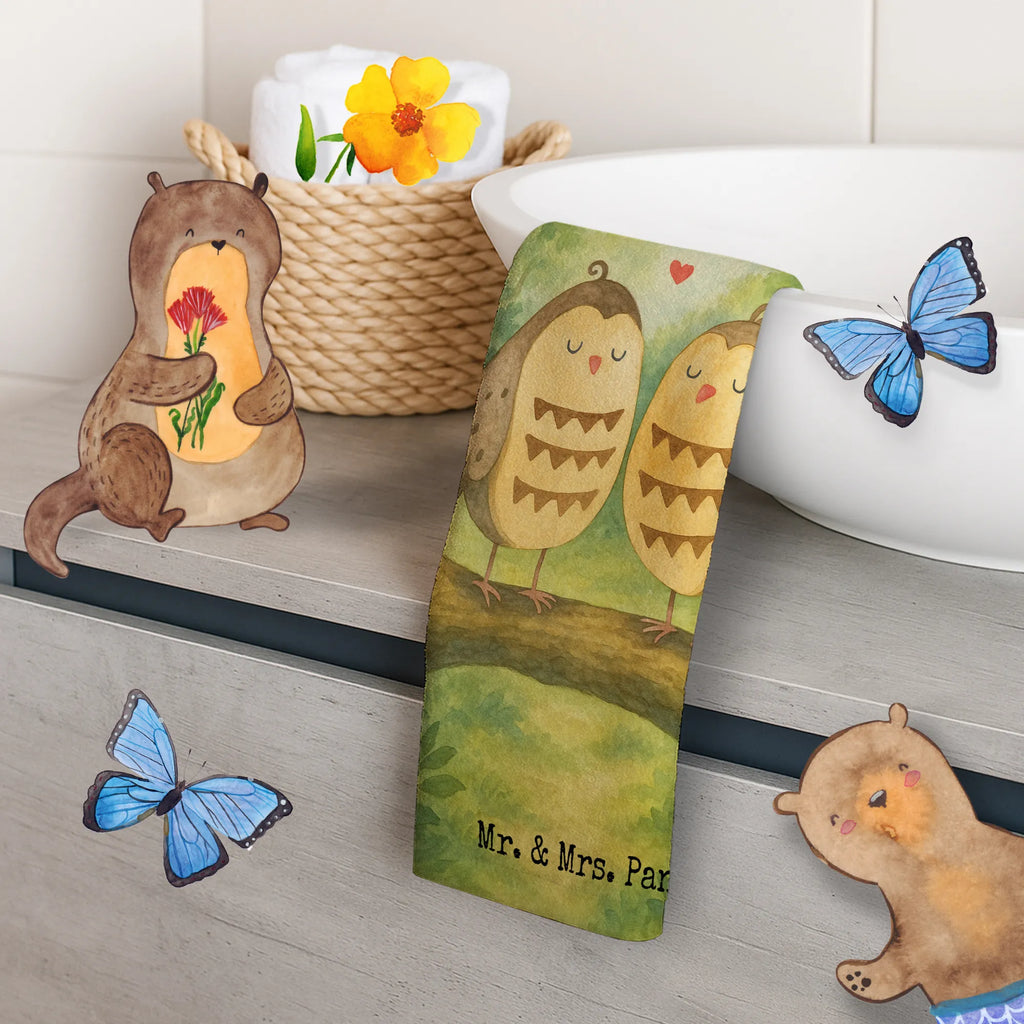 Gästehandtuch Eulen Liebe Design Gästetuch, Reisehandtuch, Sport Handtuch, Frottier, Kinder Handtuch, Eule, Eule Deko, Liebe, Hochzeit Spruch, Owl, All you need is love, Liebe Spruch, Freundin Geschenk, Freund, Wortspiel lustig