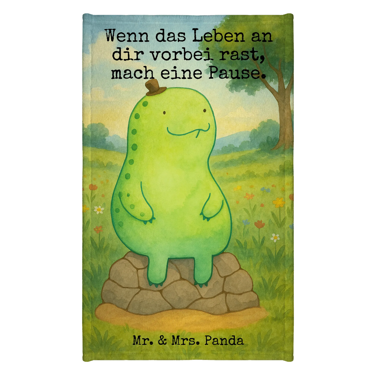 Gästehandtuch Schildkröte Pause Design