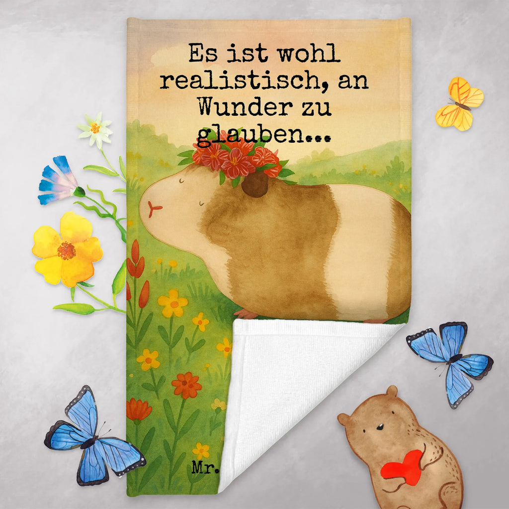 Guest towel Guinea pig wisdom Design Gästetuch, Reisehandtuch, Sport Handtuch, Frottier, Kinder Handtuch, Tiermotive, Gute Laune, lustige Sprüche, Tiere, Meerschweinchen, Meerie, Meeries, Wunder, Blumenkind, Realität, Spruch, Weisheit, Motivation, Wunderland