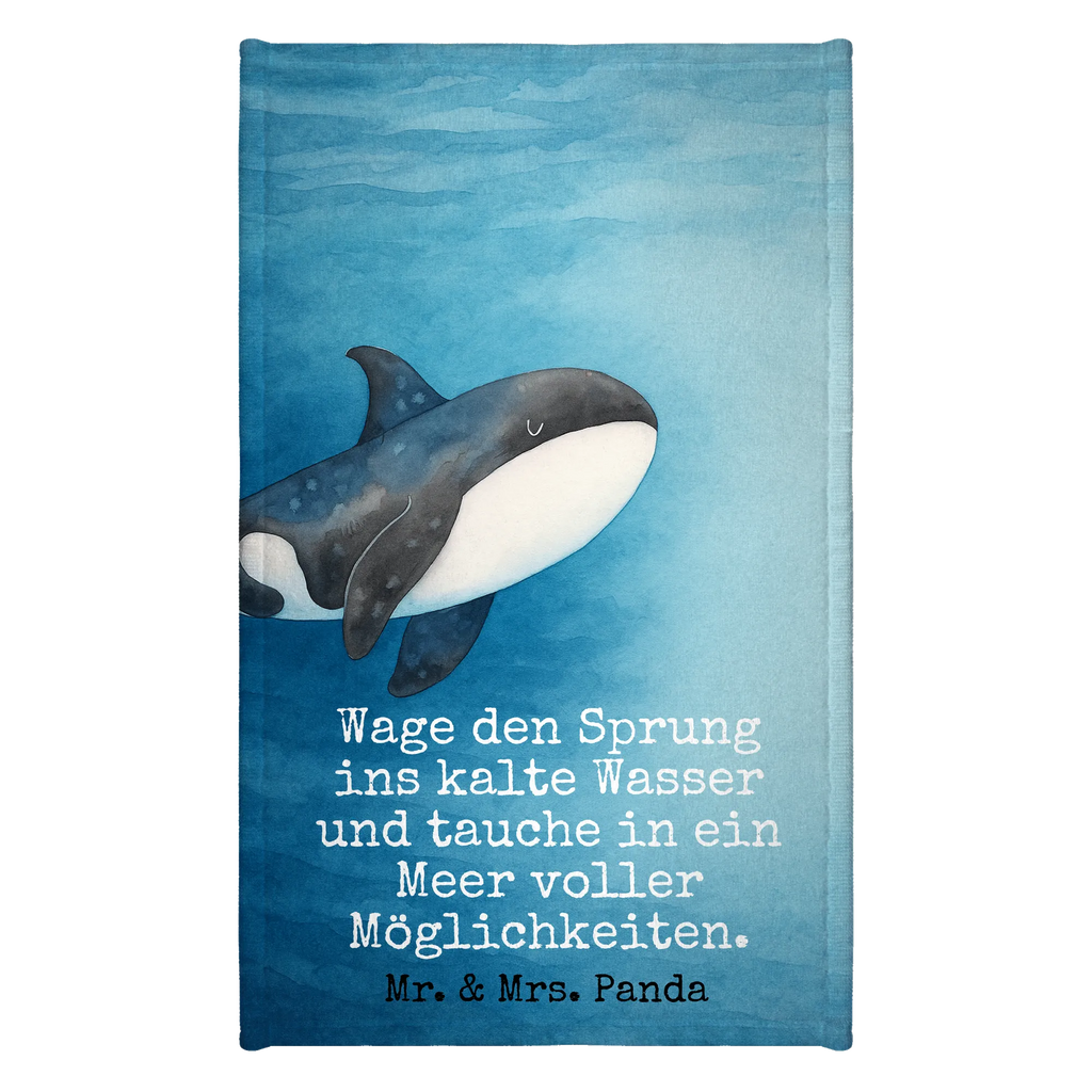 Gästehandtuch Orca Design Gästetuch, Reisehandtuch, Sport Handtuch, Frottier, Kinder Handtuch, Meerestiere, Meer, Urlaub, Orca, Orcas, Killerwal, Wal, Möglichkeiten, Büro, Arbeit, Motivation, Selbstliebe, Neustart, Startup