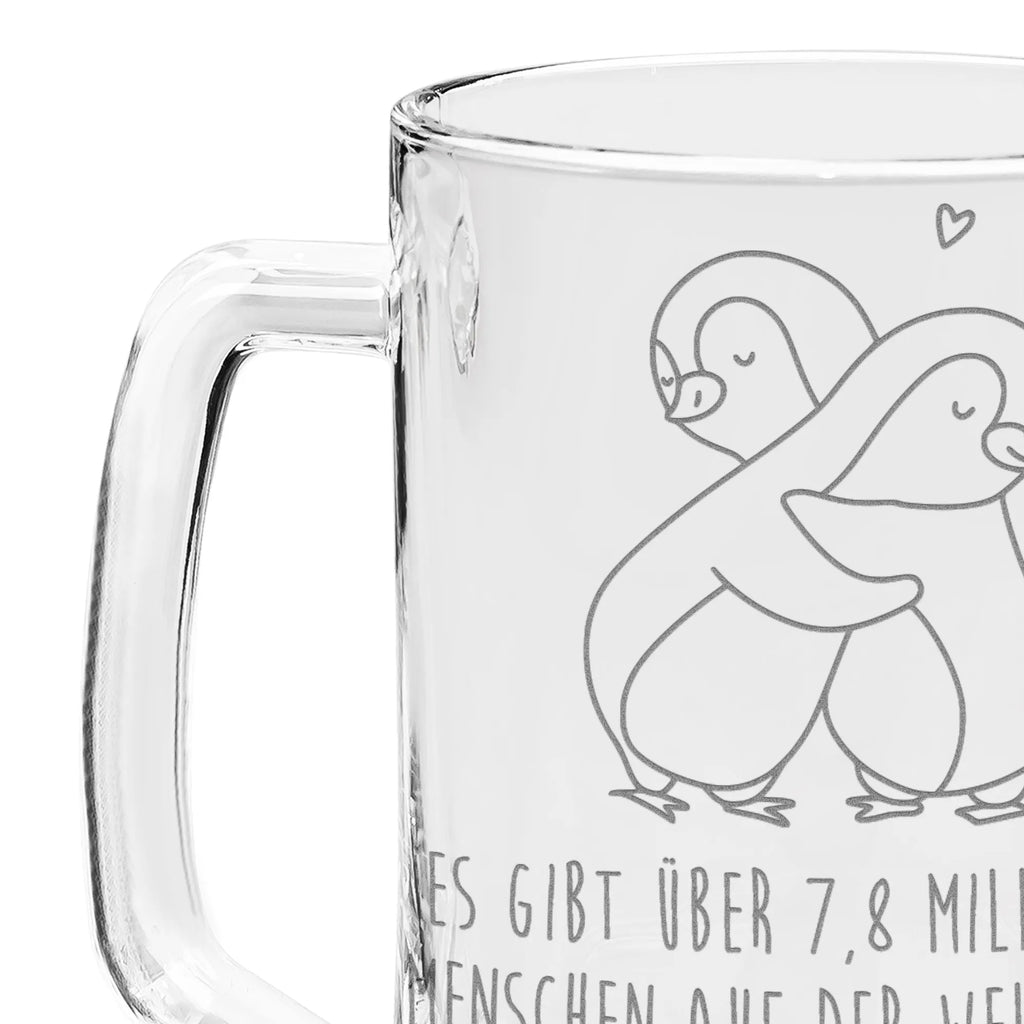Engraved Beer Mug penguins Cuddle Love, Loving, Two, Together, Marriage, Engagement, Proposal of marriage, Love gift, gift for her, gift for him, anniversary gift, Valentine&#39;s Day Gift for Women Love Gift Anniversary Wedding Anniversary Party Favor Gift for Girlfriend Gift for Partner Boyfriend Gift Token of Love for Men for Husband