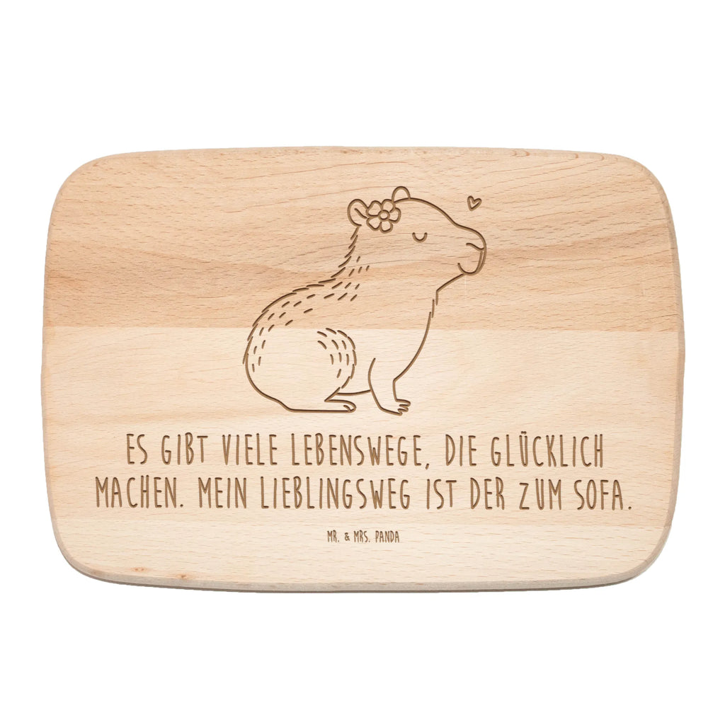 Holzbrett Capybara Blume Küchenbrett, Schneidebrett, Frühstücksbrett, Frühstücksbrettchen, Schneidebrett Holz, Holzbrett, Tiermotive, Gute Laune, lustige Sprüche, Tiere, Capybara