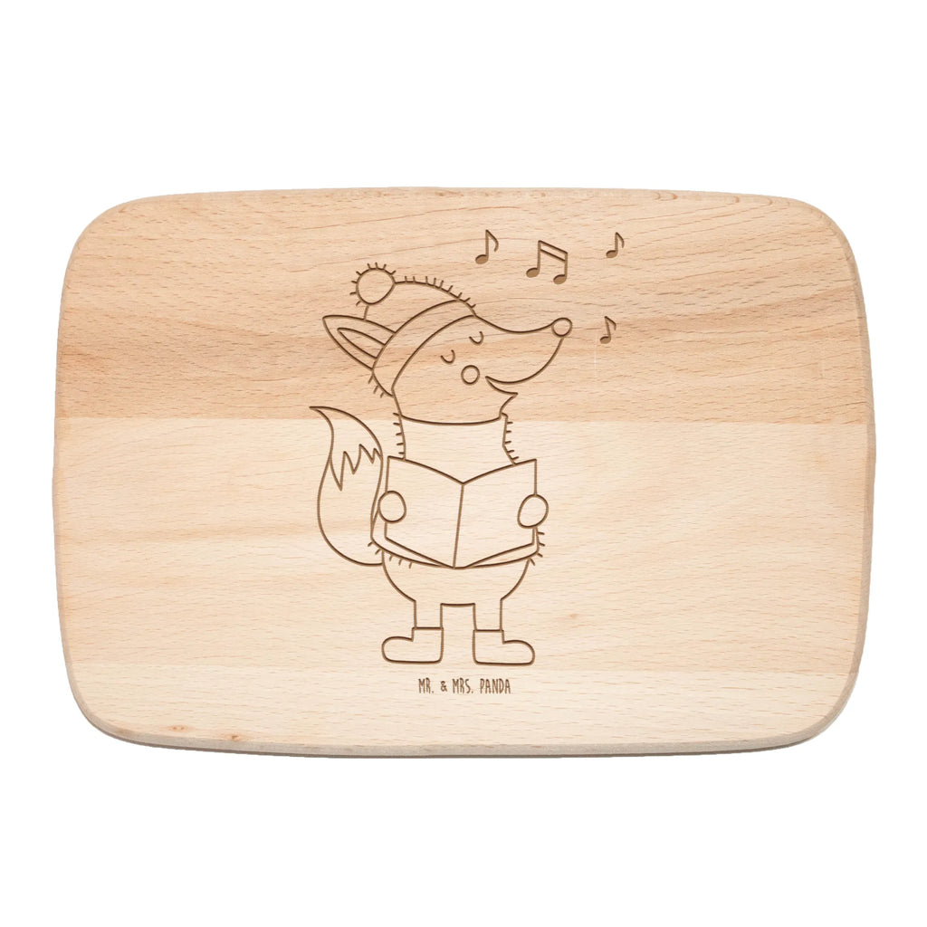 Śniadaniowa deska lis Śpiewak Zima, Boże Narodzenie, dekoracje świąteczne, Mikołaj, Adwent, Wigilia, zimowy motyw