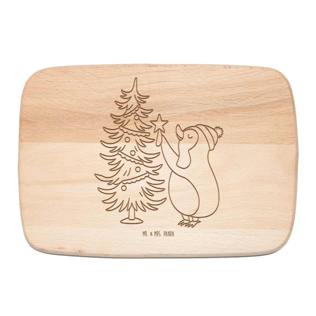 Schneidebrett Pinguin Weihnachtsbaum Schneidebrett Holz, Küchenbrett, Schneidebrett, Holzbrett, Frühstücksbrett, Frühstücksbrettchen, Winter, Weihnachten, Weihnachtsdeko, Nikolaus, Advent, Heiligabend, Wintermotiv, Pinguin