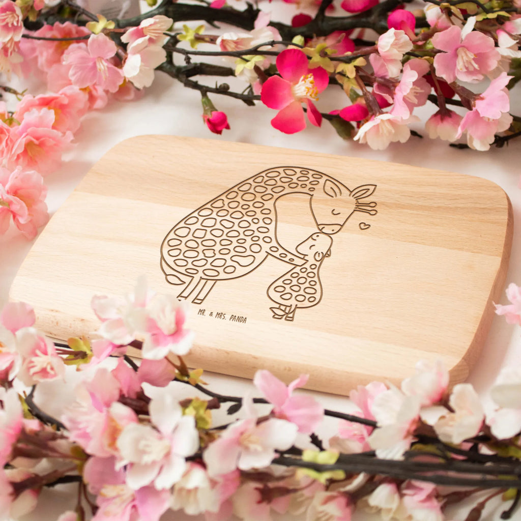 Schneidebrett Giraffe Kind Frühstücksbrettchen, Schneidebrett Holz, Schneidebrett, Holzbrett, Frühstücksbrett, Küchenbrett, Afrika, Wildtiere, Sohn, Mutter, Tochter, Mama, Kind, Giraffe, Lieblingsmensch