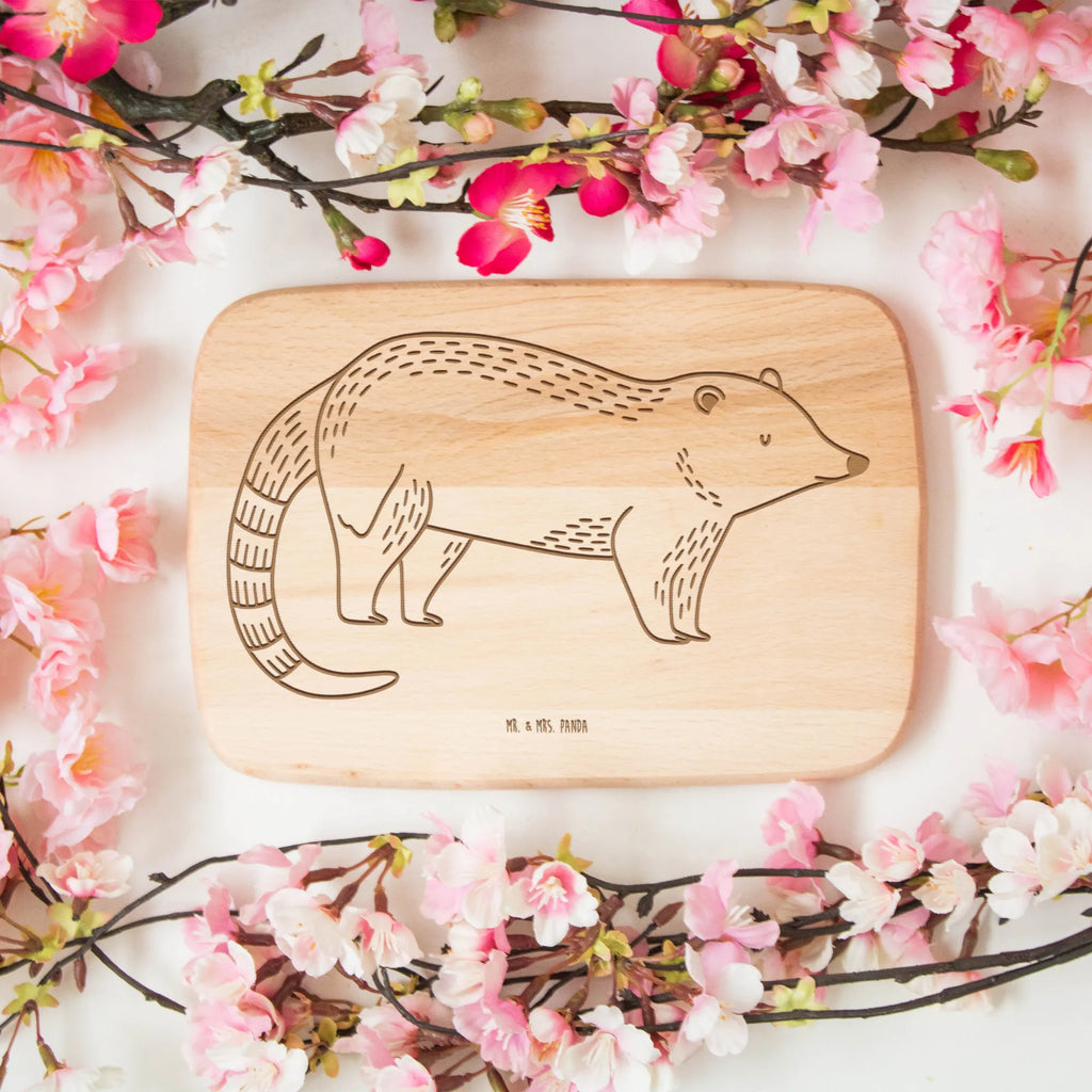 Serving board Coati breakfast board, cutting board, Board, small animals, cute, funny, cute animal motives, hand drawn, small world, funny sayings, good mood, happy, gifts, gift ideas, special gifts, animal lover, card, Nose bear, trunk bear, bear, nose bear