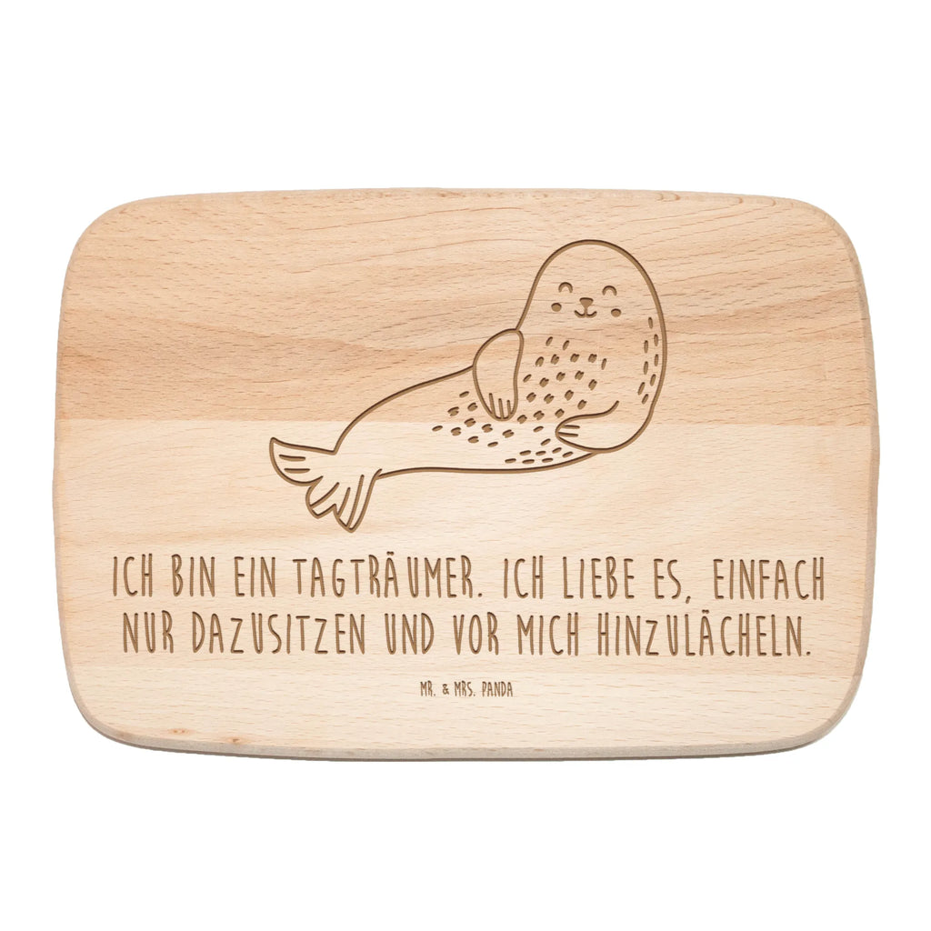 Schneidebrett Robbe Lachen Küchenbrett, Schneidebrett, Frühstücksbrettchen, Frühstücksbrett, Holzbrett, Schneidebrett Holz, Tiermotive, Gute Laune, lustige Sprüche, Tiere, Nordsee, Ostsee, Strand, Seehund, Robbe, Robben, Meerestier