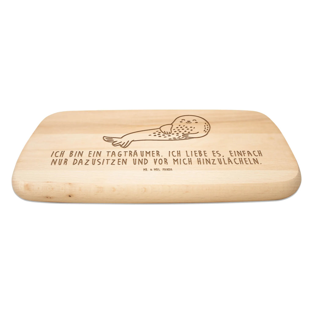 Schneidebrett Robbe Lachen Küchenbrett, Schneidebrett, Frühstücksbrettchen, Frühstücksbrett, Holzbrett, Schneidebrett Holz, Tiermotive, Gute Laune, lustige Sprüche, Tiere, Nordsee, Ostsee, Strand, Seehund, Robbe, Robben, Meerestier