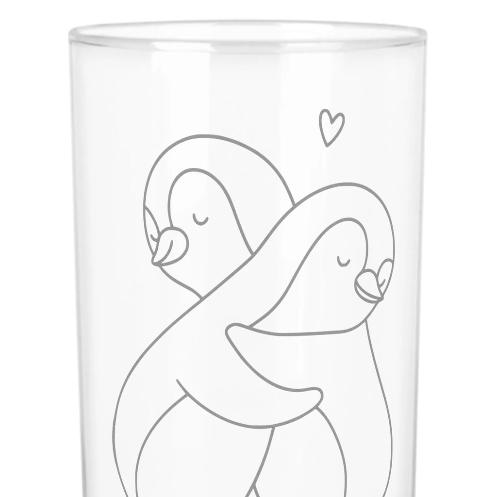 Szklanka na wodę Pingwiny Przytulanie Miłość, partner, przyjaciel, przyjaciółka, mąż, żona, wesele, zaręczyny, prośba o rękę, prezent miłosny, rocznica, dzień ślubu