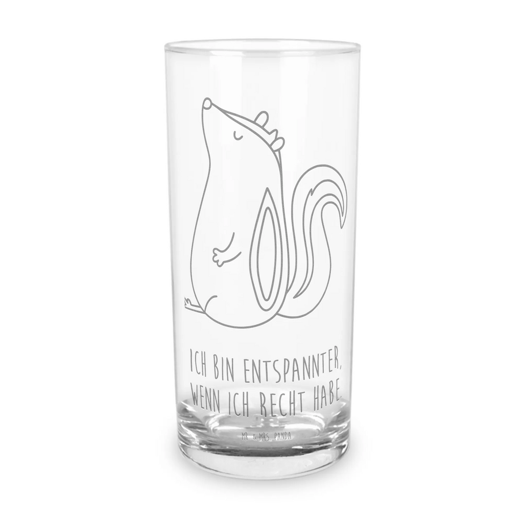 Szklanka na wodę skunks siedzenie Stinktier, Skunk