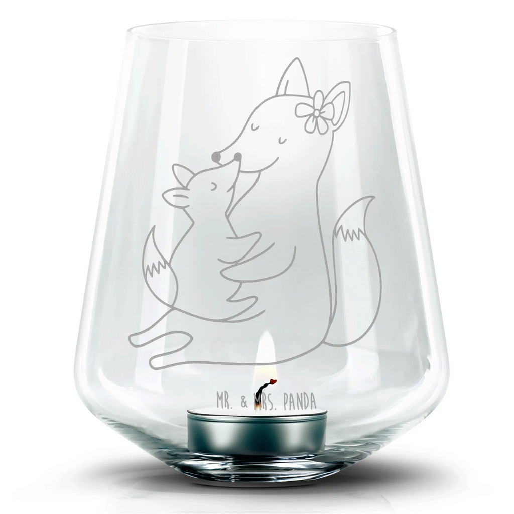Gravur Teelicht Fuchs Mama Teelicht, Windlicht aus Glas, Romatisches Windlicht, Gravur Windlicht, Teelichthalter, Familie, Vatertag, Muttertag, Bruder, Schwester, Mama, Papa, Oma, Opa, Beste Tochter, Tochter, Mutter, Geschenk, Lieblingstochter