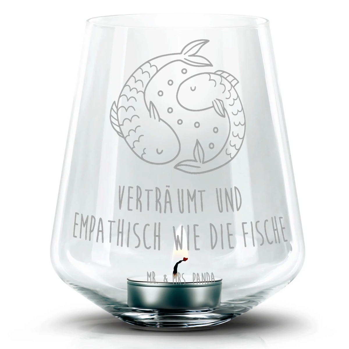Gravur Windlicht Sternzeichen Fische