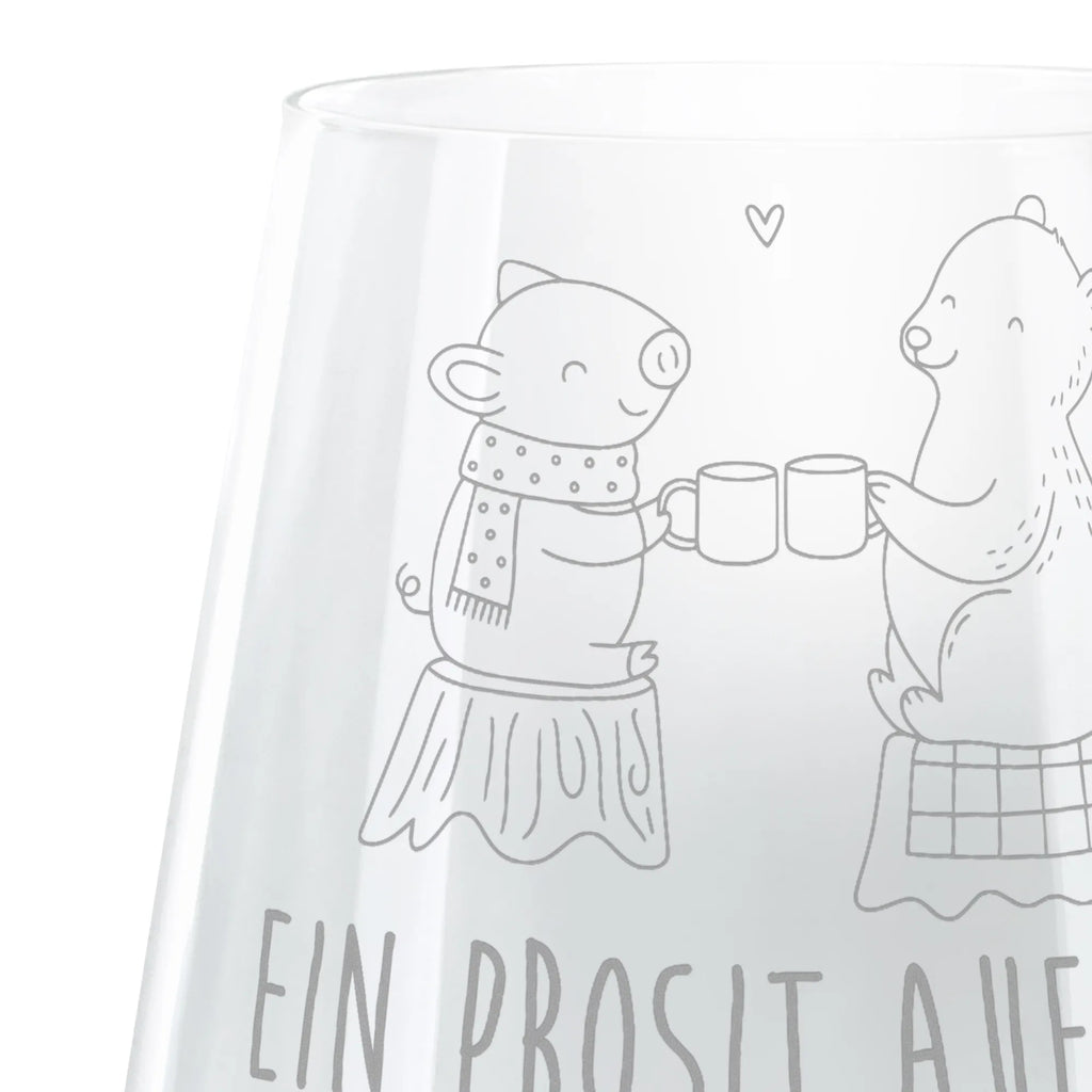 Graviertes Windlicht Glühschwein Sause Romatisches Windlicht, Teelicht, Windlicht aus Glas, Gravur Windlicht, Teelichthalter, Winter, Weihnachten, Weihnachtsdeko, Nikolaus, Advent, Heiligabend, Wintermotiv, Bär, Schwein, Alles Gute, Prost, Weihnachtszeit