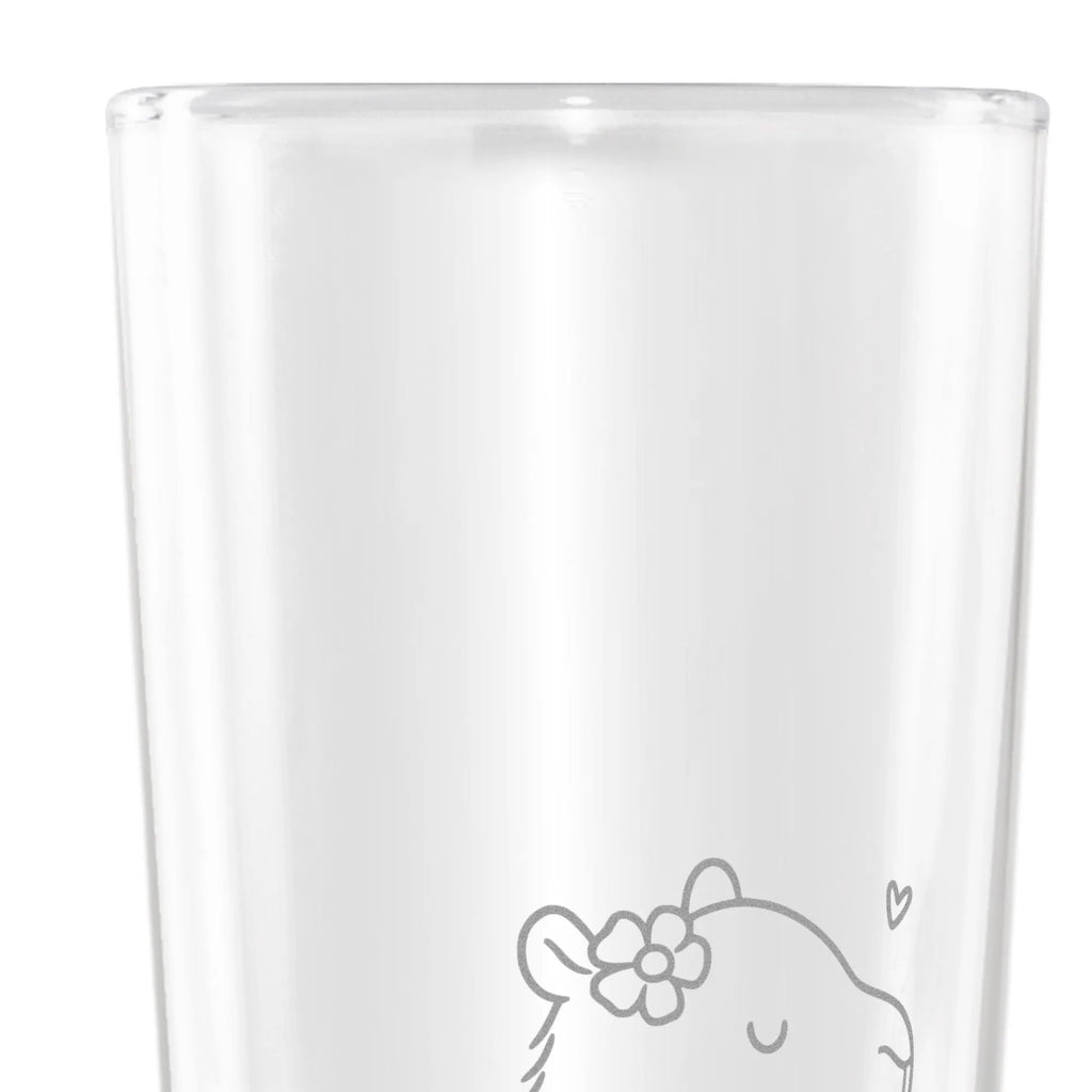 Weizenglas Capybara Blume Weizen Glas, Weizenglas, Weizenbierglas, Vatertag, Weizenbier Glas, Tiermotive, Gute Laune, lustige Sprüche, Tiere, Capybara