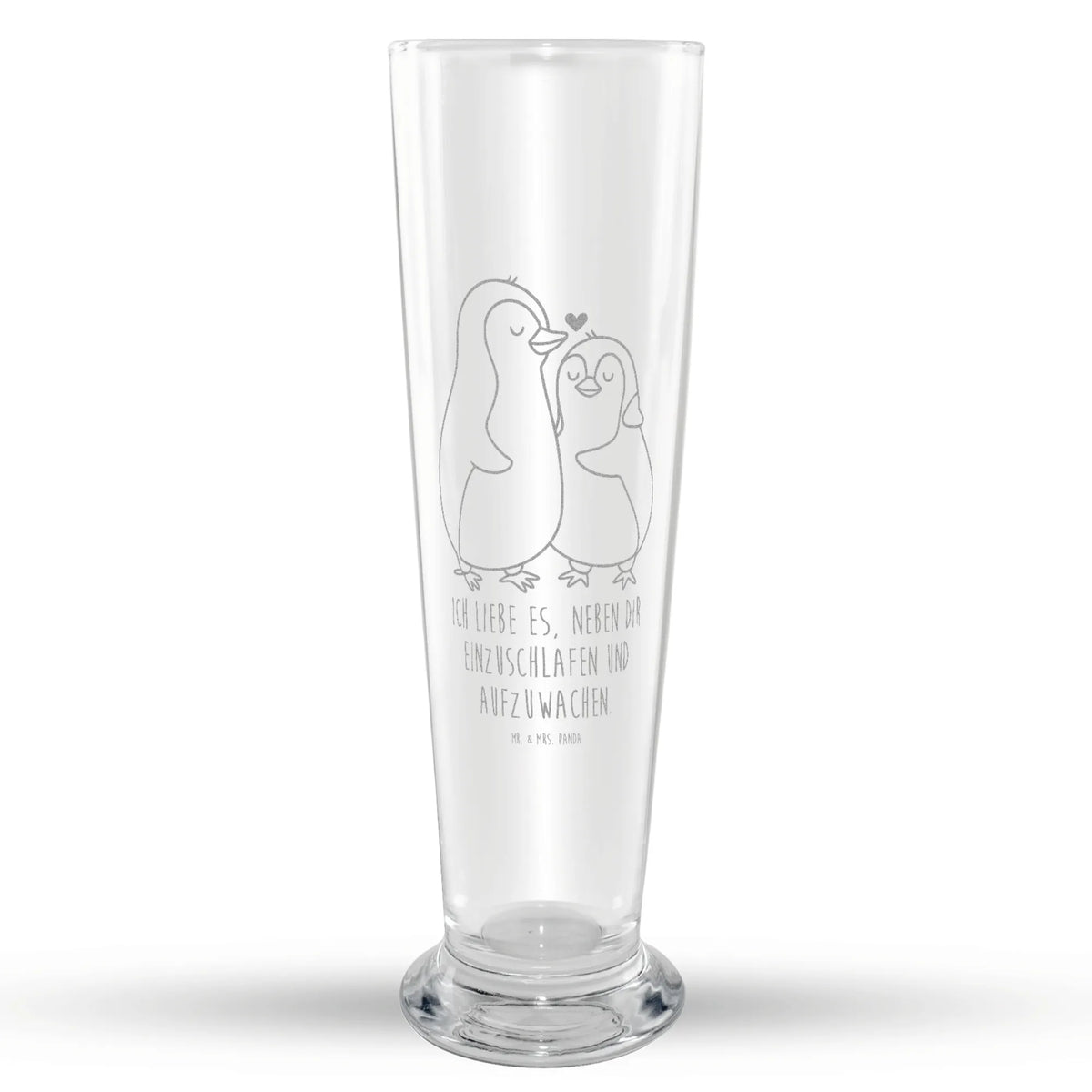 Weizenglas Pinguine Einschlafen Bier Glas, Weißbierglas, Weizenbier Glas, Weizen Glas, Bierglas, Mr & Mrs Panda Weizenglas, Freundin, Freund, Liebe, Liebesgeschenk, Jahrestag, Verlobung, Partner, Ehemann, Ehefrau, Heiraten, Heiratsantrag, Hocheitstag, Valentinstag, Liebesbeweis, Geschenk für Frauen, Mitbringsel, Geschenk für Freundin, für Männer, Hochzeitstag, für Ehemann, Geschenk für Partner
