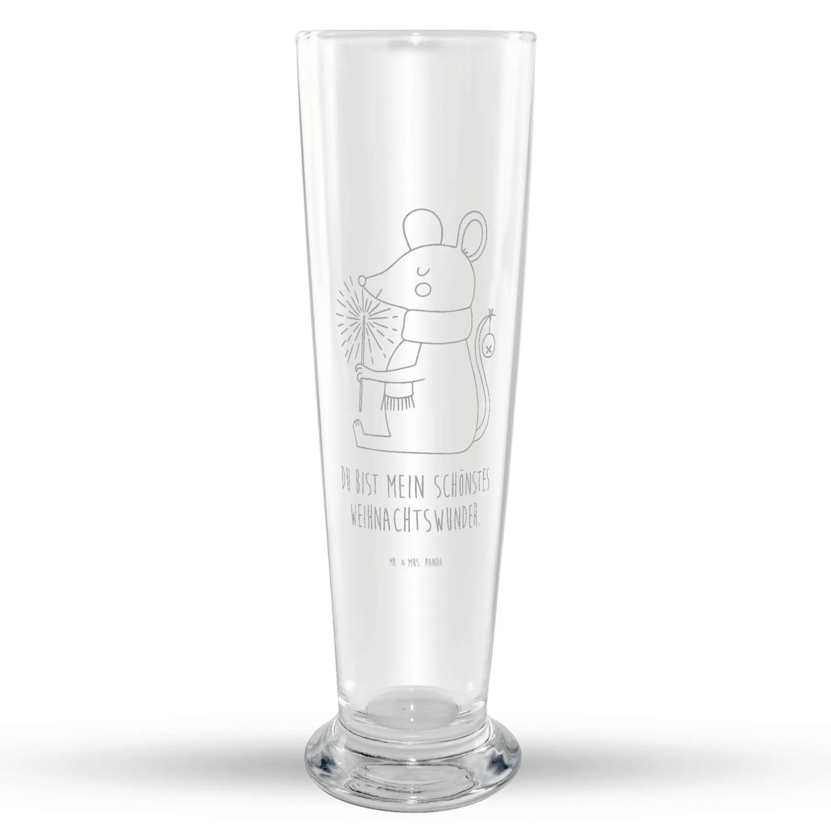 Weizenglas Maus Weihnachten Bier Glas, Weizenbier Glas, Mr & Mrs Panda Weizenglas, Weizen Glas, Bierglas, Weißbierglas, Weihnachten, Winter, Weihnachtsdeko, Nikolaus, Advent, Heiligabend, Wintermotiv, Weihnachtswunder, Weihnachtsmotiv, Mäuschen, Frohe Weihnachten, Weihnachtsgruß, Maus