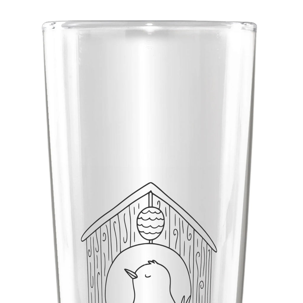Personalized Beer Glass birdhouse Home small animals, cute, funny, cute animal motives, hand drawn, small world, funny sayings, good mood, happy, gifts, gift ideas, special gifts, animal lover, card, gift, home sweet home, moving in, house, birdhouse, bird, moving gift, moving out, house building