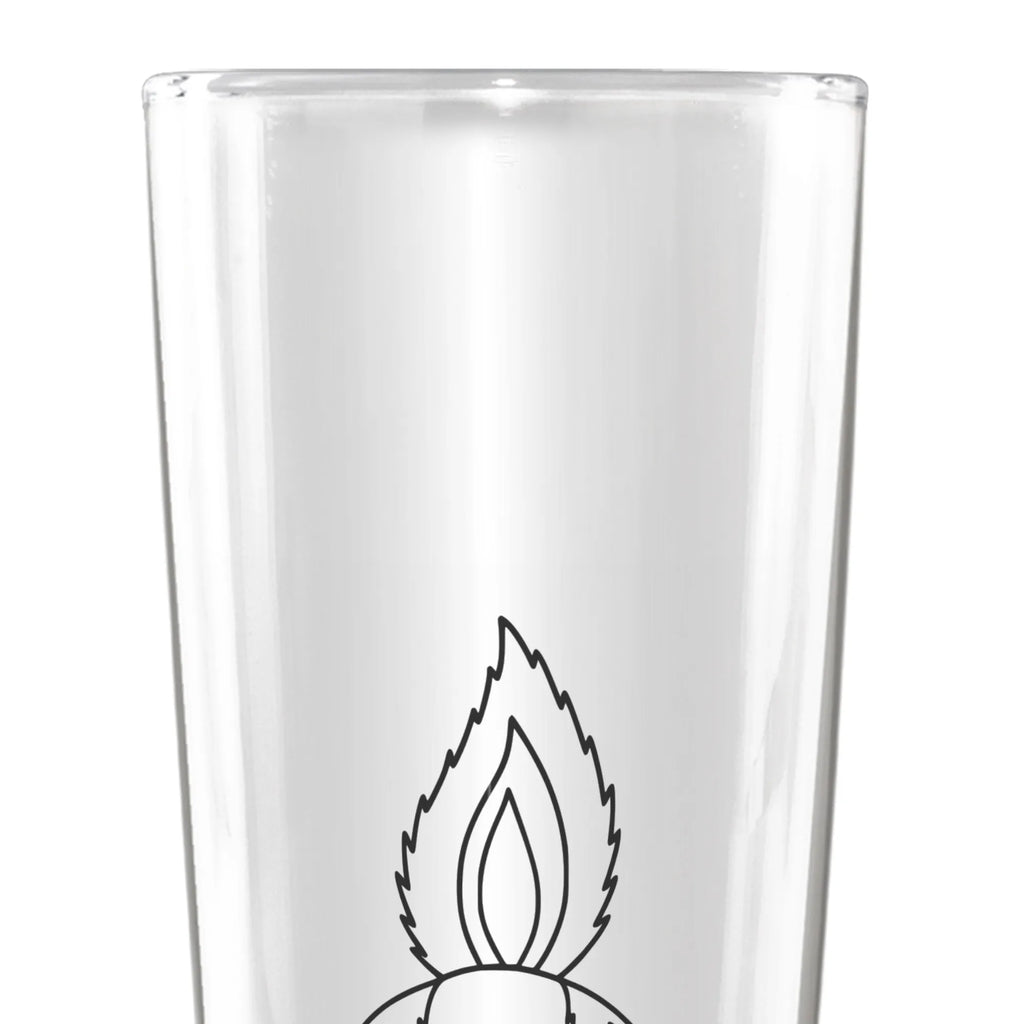 Personalized Beer Glass skunk attack Skunk, angry, skunk, wild animal, predator, stinker, stinky, threatening