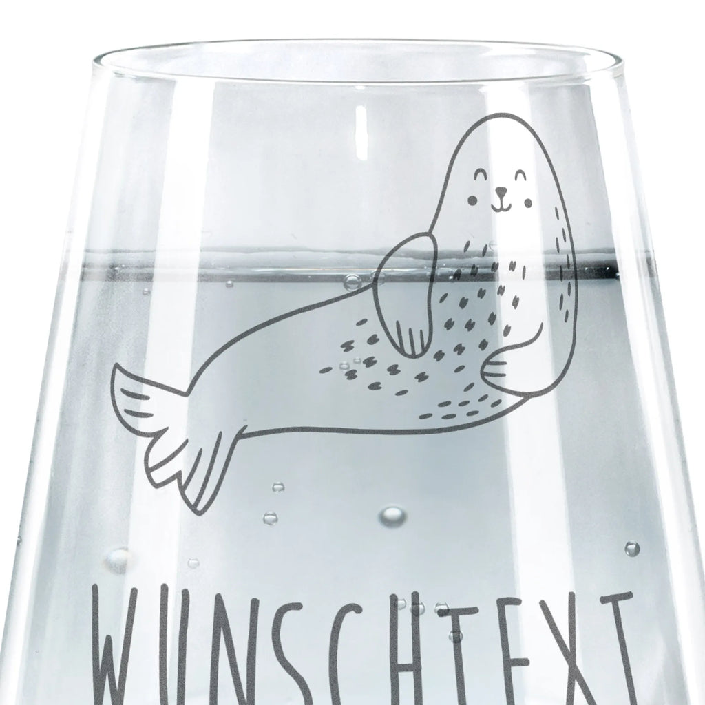Personalizowana szklanka do picia foka śmiech Motywy zwierzęce, dobra energia, zabawne powiedzonka, zwierzęta