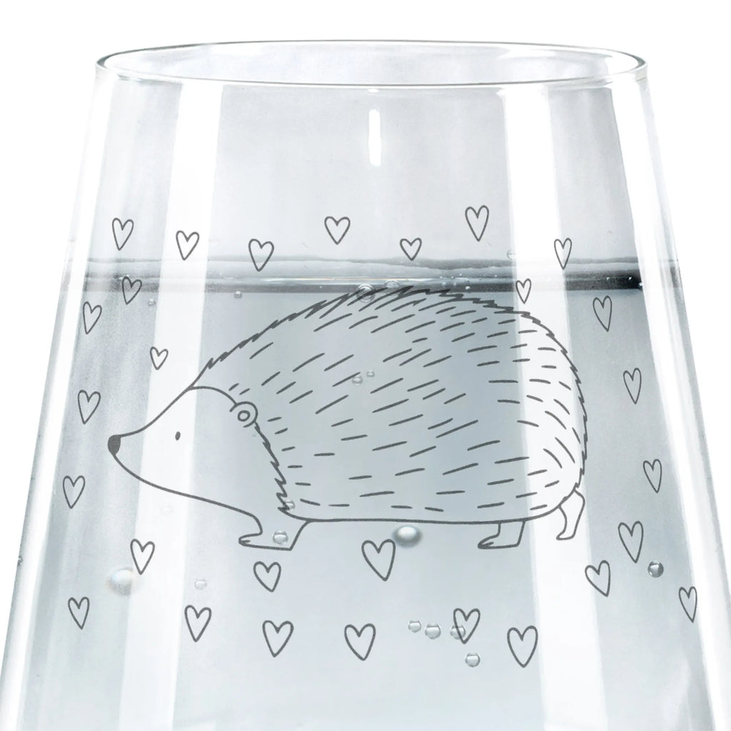 Drinking glass Hedgehog hearts small animals, cute, funny, cute animal motives, hand drawn, small world, funny sayings, good mood, happy, gifts, gift ideas, special gifts, animal lover, card, heart, life, Love, hedgehog, hearts, trust, kiss