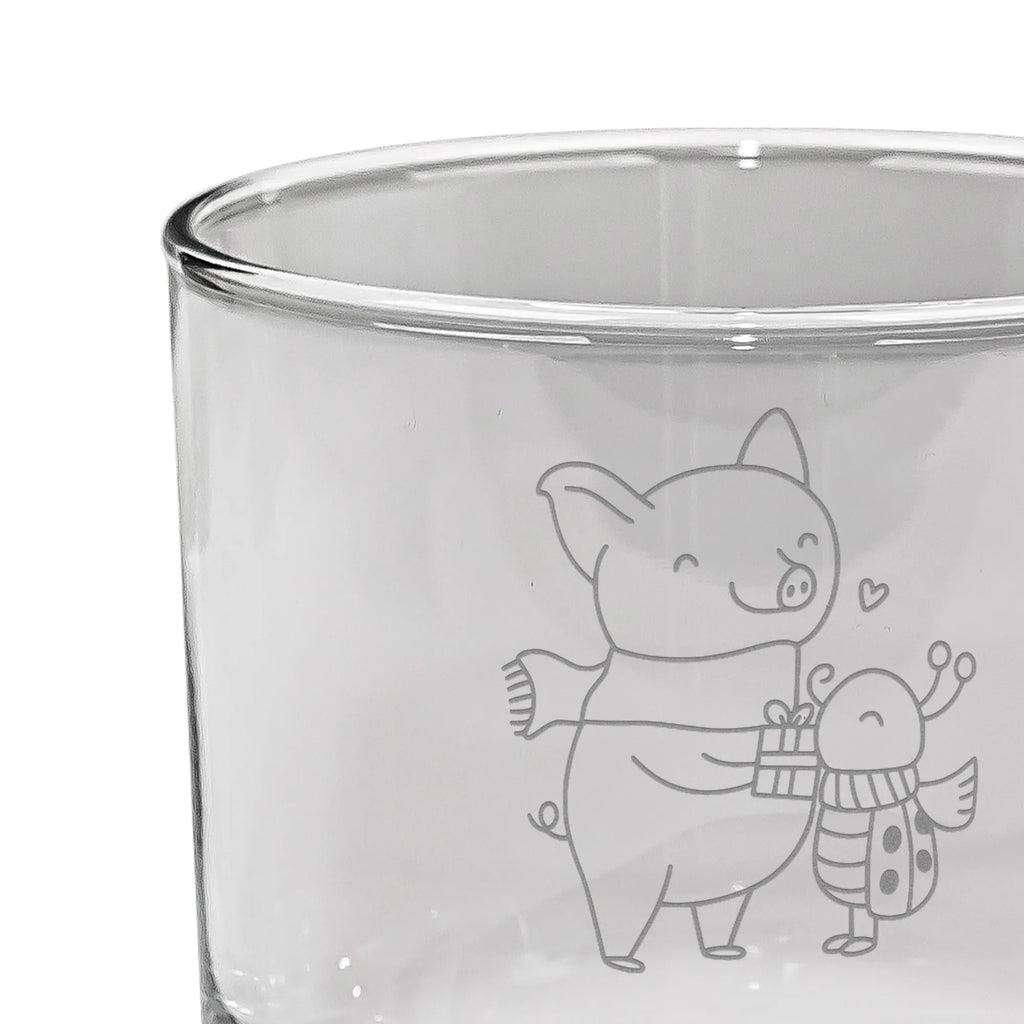 Spersonalizowana szklanka do whisky Rozgrzana Świnka Smörle Zima, Boże Narodzenie, dekoracje świąteczne, Mikołaj, Adwent, Wigilia, zimowy motyw