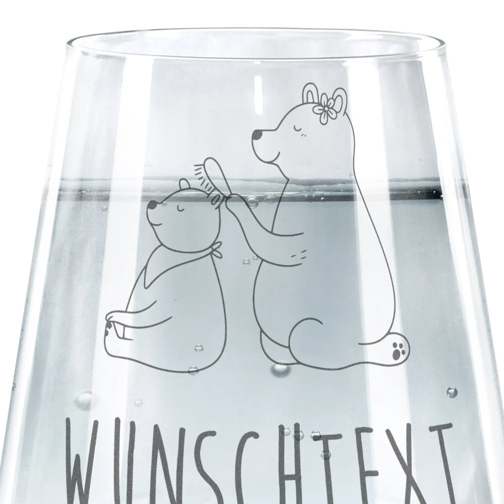 Personalized Drinking Glass bear child Family, Father's Day, Mother's Day, brother, sister, Mom, Dad, Mama, Gift