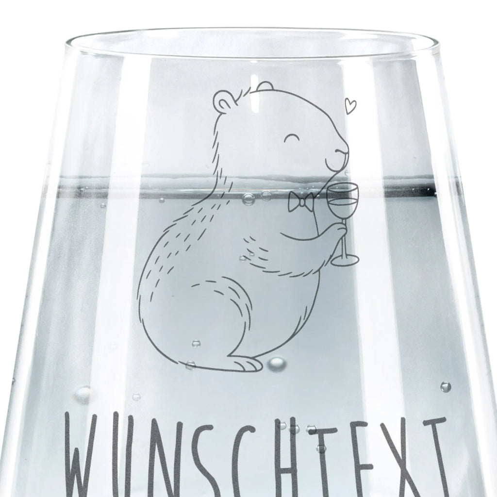 Personalizowana szklanka do picia kapibara wino Motywy zwierzęce, dobra energia, zabawne powiedzonka, zwierzęta
