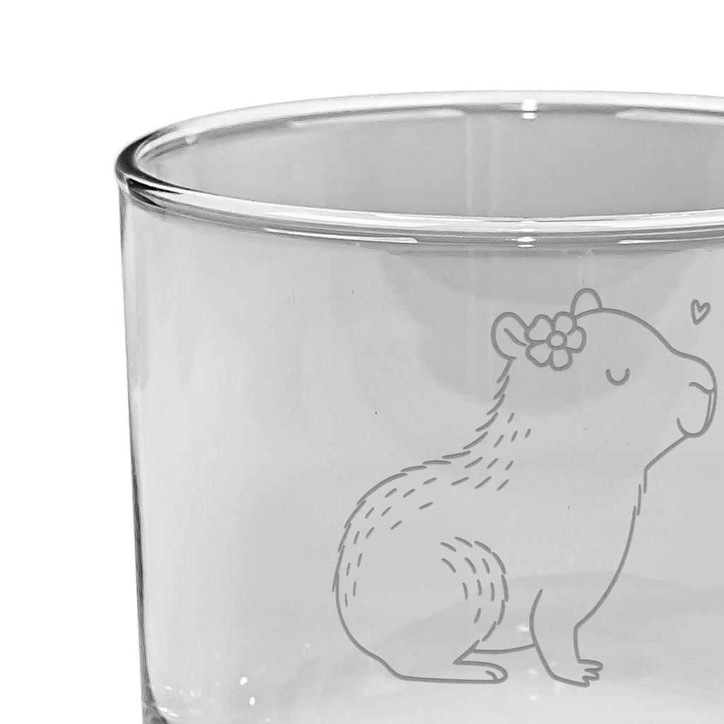 Personalisiertes Whiskey Glas Capybara Blume Whiskeylgas, Whiskeyglas mit Spruch, Whiskey Glas, Whiskey Glas mit Sprüchen, Whiskey Glas mit Gravur, Tiermotive, Gute Laune, lustige Sprüche, Tiere, Capybara