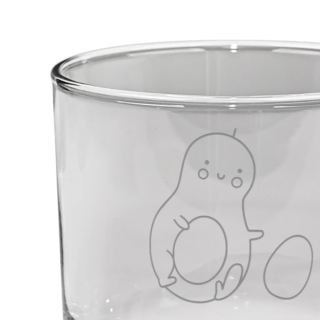 Spersonalizowana szklanka do whisky Awokado pestka toczy się Awokado, Warzywa, Wegan, Zdrowy