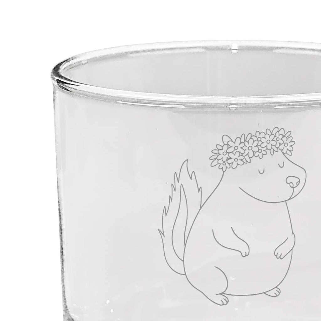 Personalized Gin Glass skunk Girl Skunk, Yoga, Laugh, Love, Predator, Wild animal, Stinker, Namaste, Live, Stinky